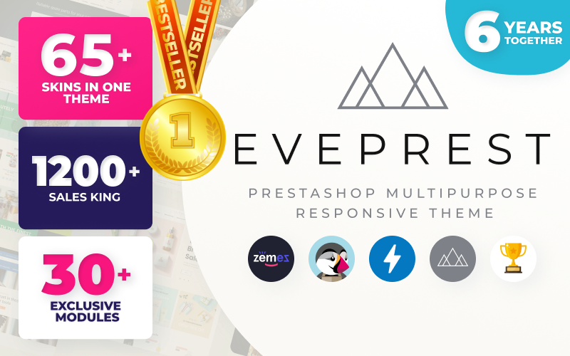 Eveprest - многоцелевой шаблон электронной коммерции PrestaShop Theme