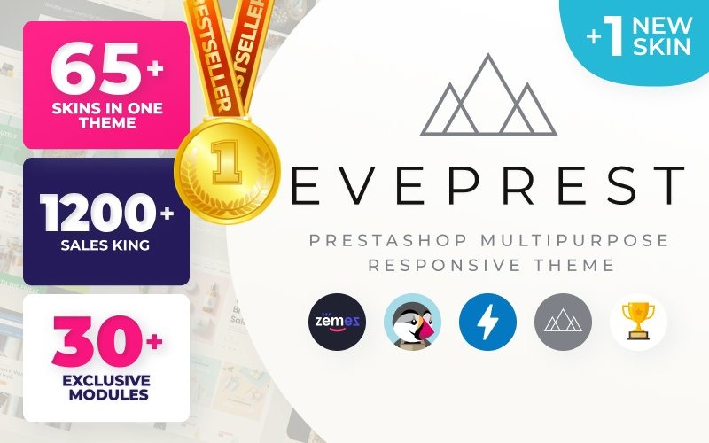 Eveprest - Šablona PrestaShop s víceúčelovými eCommerce šablonami