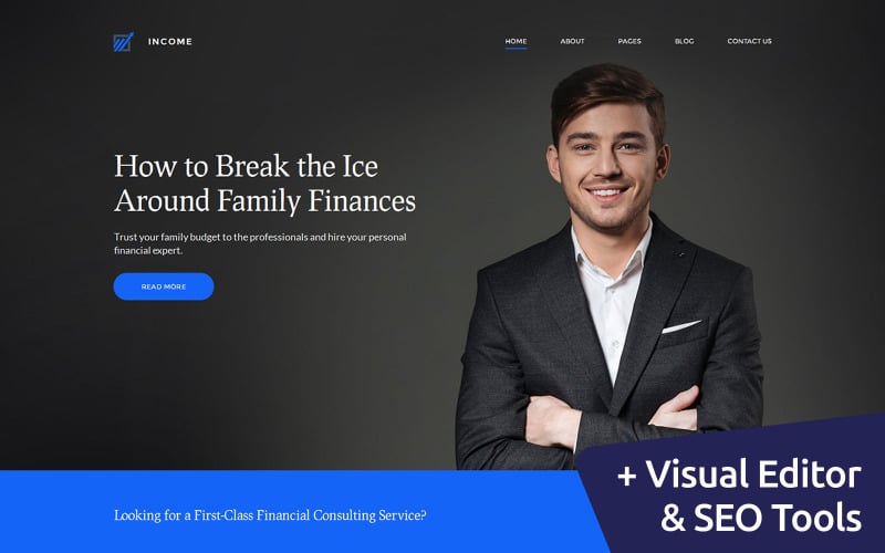 Income - Financial, Banking & Loan Company Moto CMS 3 Template