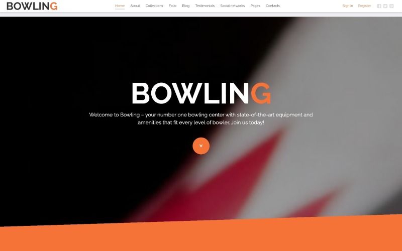 Bowling Joomla modello