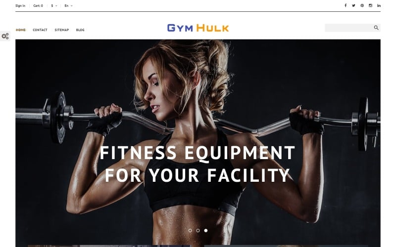 GymHulk - Gym Equipment PrestaShop Teması
