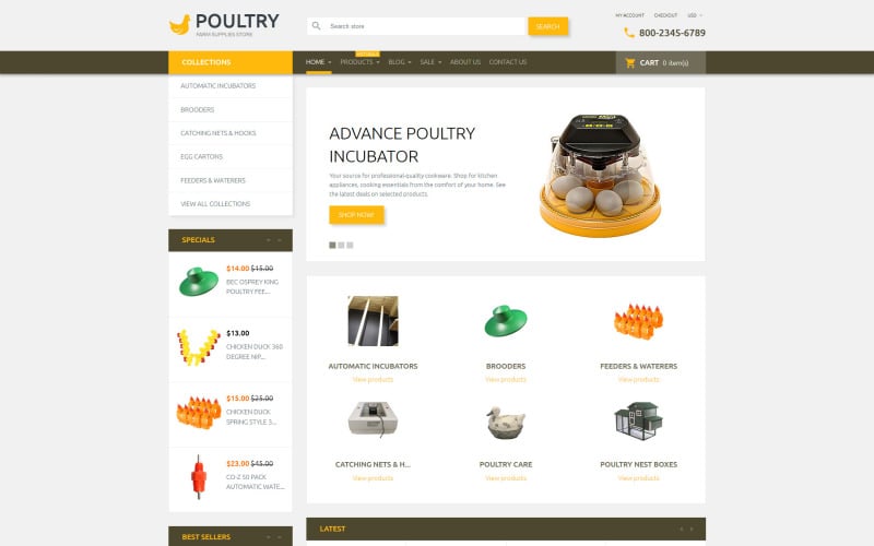 家禽Shopify主题