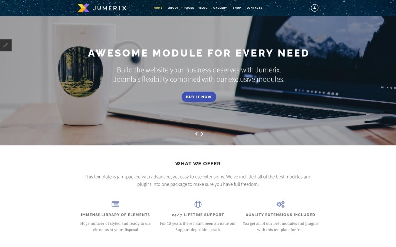 Jumerix - Modèle Joomla polyvalent