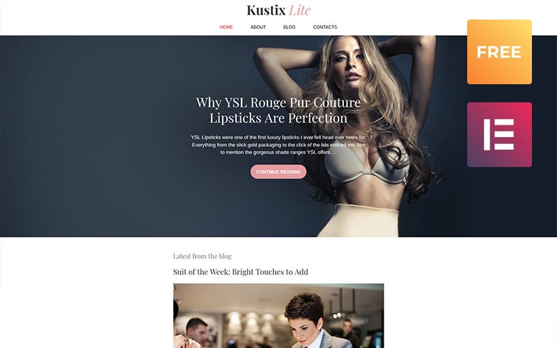 Kustrix Lite - Free WordPress theme