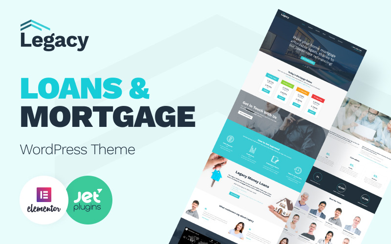 недвижимость и ипотека wordpress тема