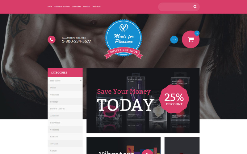 сделанный для удовольствия шаблон virtuemart