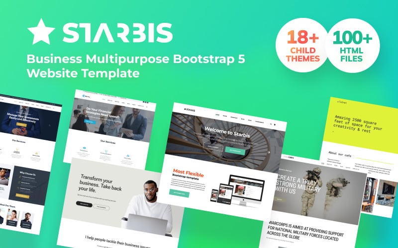 Starbis - 商业多用途 Bootstrap 5 网站模板