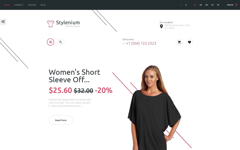 Stylenium - Fashion Store PrestaShop Teması