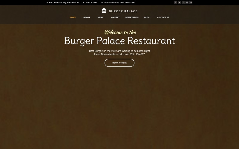 ресторан быстрого питания wordpress тема