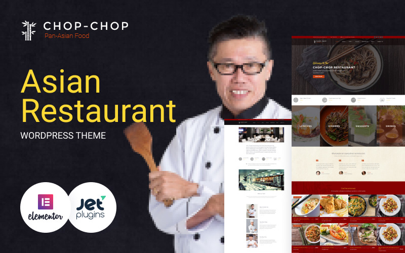 азиатский ресторан wordpress тема