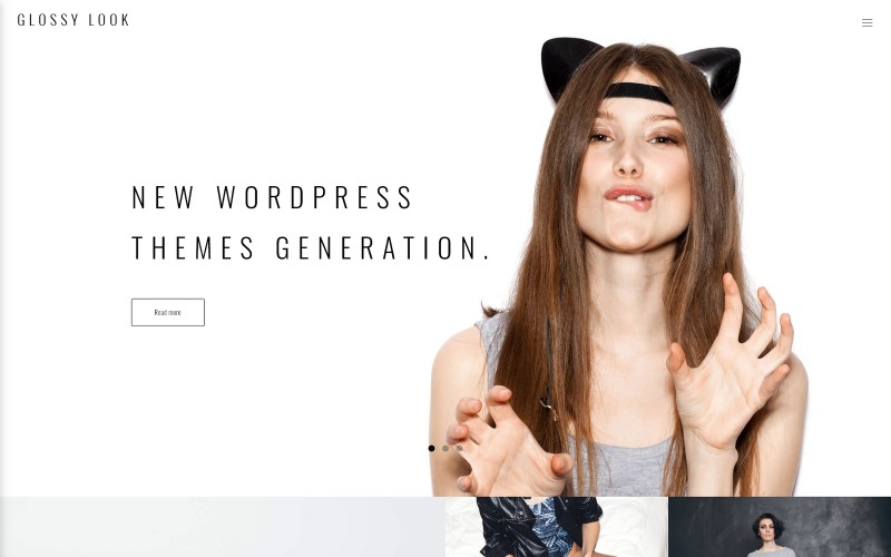 Glansigt utseende - WordPress-tema för livsstil och modeblogg