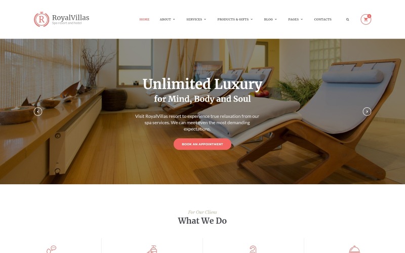 Modèle de site Web Royal Villas