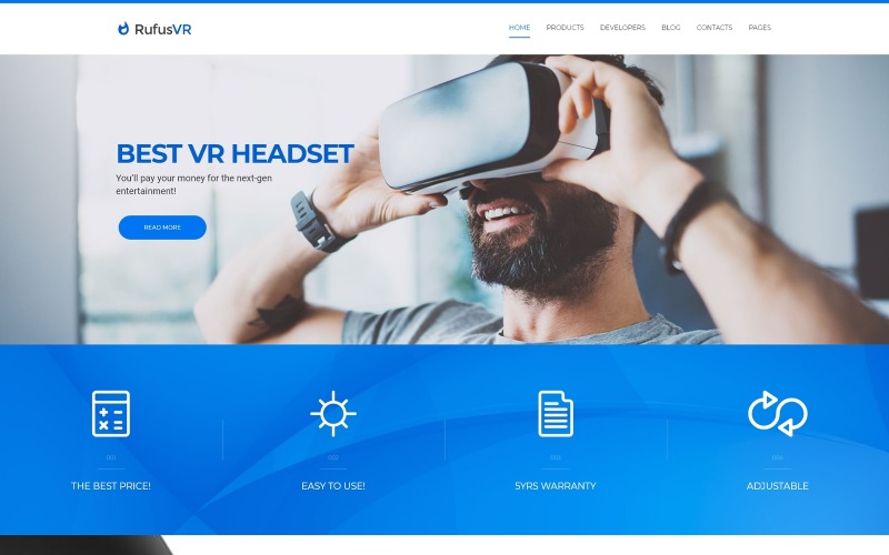 RufusVR - реагуюча тема WordPress для запуску VR