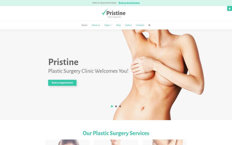 Template Joomla da Clínica de Cirurgia Plástica