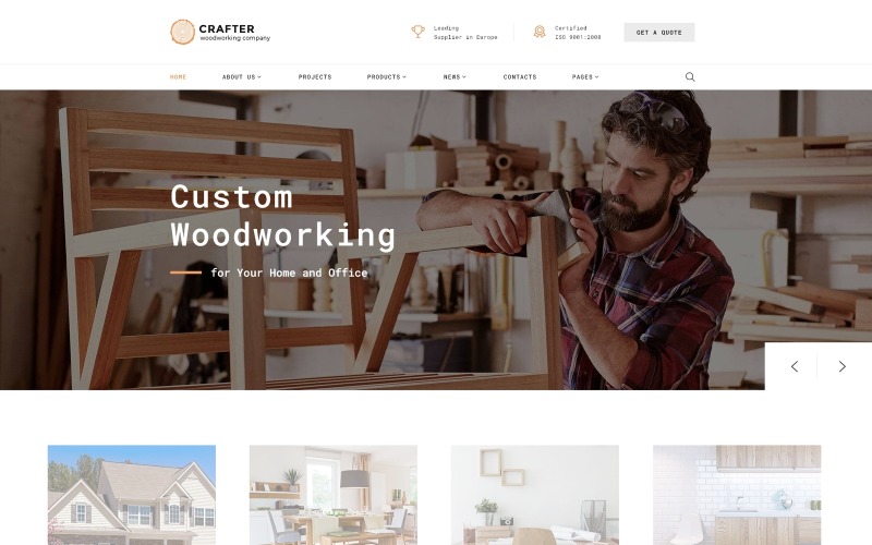 Crafter - Interiérová vícestránková klasická šablona HTML Bootstrap webových stránek