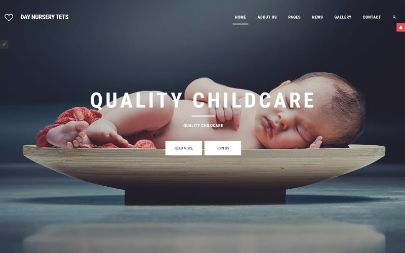 Day Nursery Center - Modello Joomla reattivo per la cura dei bambini e la babysitter