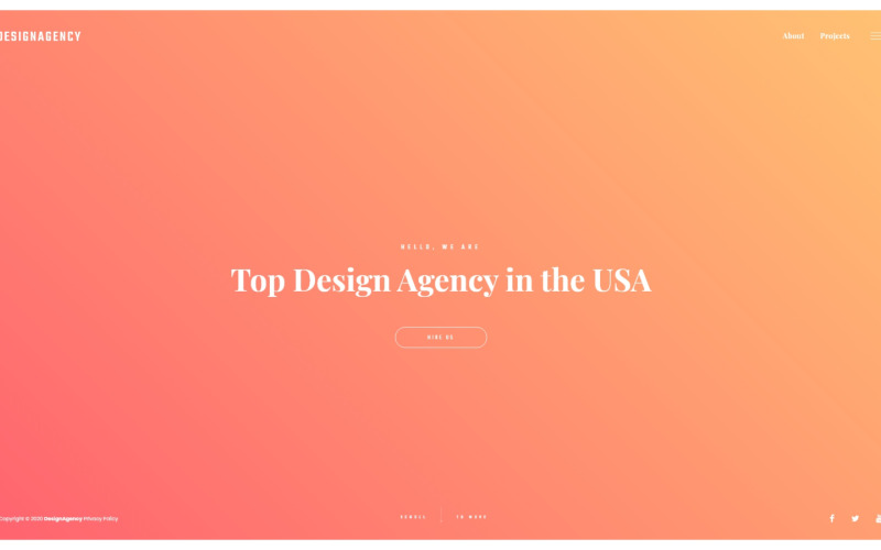 дизайн-агентство отзывчивый многостраничный шаблон сайта