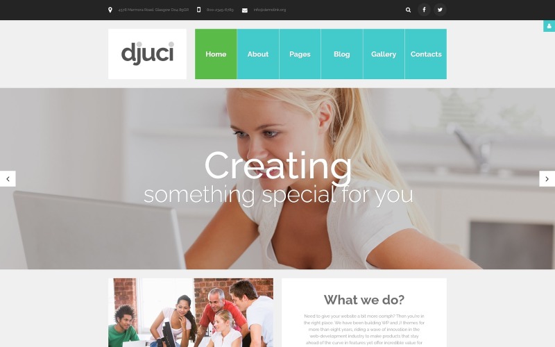 Djuci - šablona Joomla agentury Web Design Agency