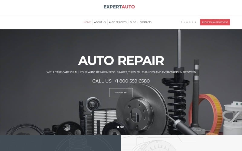 ExpertAuto - WordPress motiv pro mechaniky