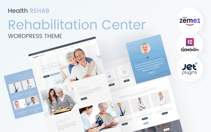 Health Rehab - тема WordPress для реабилитационного центра