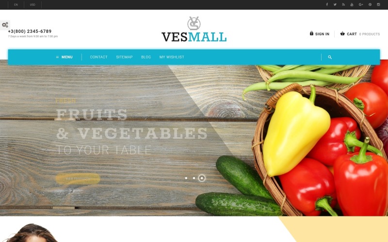 Vesmall - Tema PrestaShop del negozio all'ingrosso