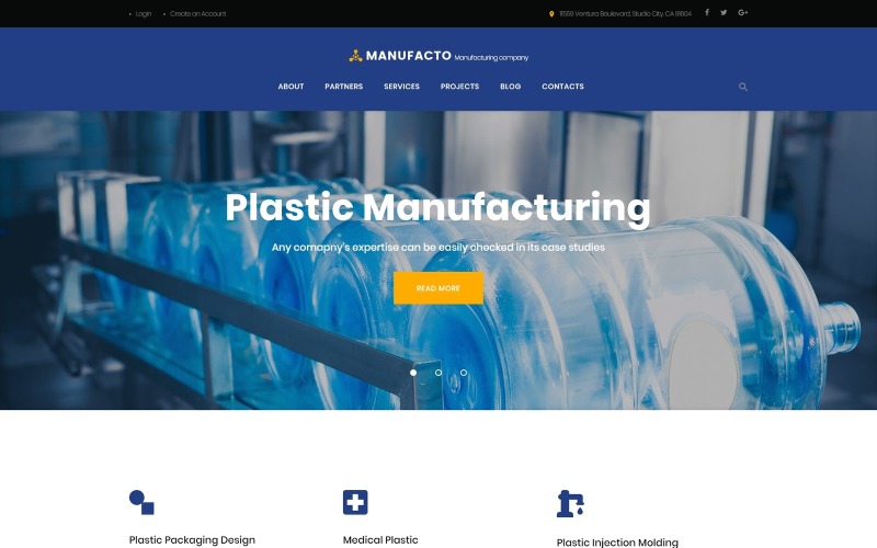 Manufacto - Тема WordPress для промислово-виробничої компанії