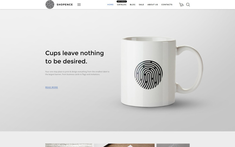 Shopence - Matbaa ve Baskı Şirketi Shopify Teması