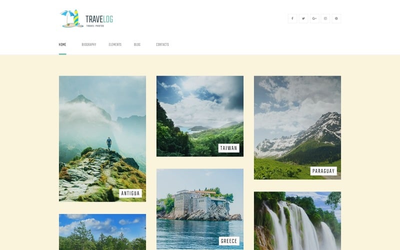 Travelog-旅游照片博客WordPress主题