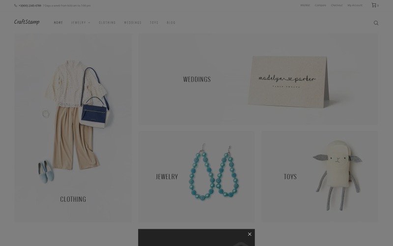 handmade art store elementor woocommerce theme