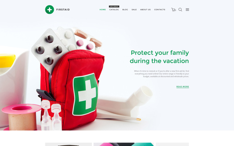 FirstAid - тема Shopify для медицины и здравоохранения