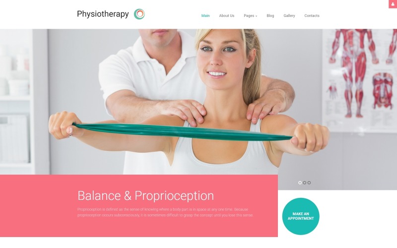 Fyzioterapie - Šablona Joomla pro lékařské ošetření