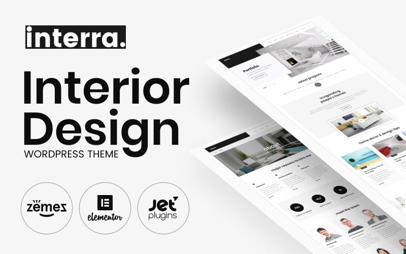 Interra - тема WordPress для декоратора дому та дизайну інтер'єру