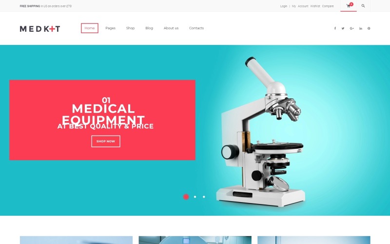 MedKit - Medical Equipment WooCommerce Teması
