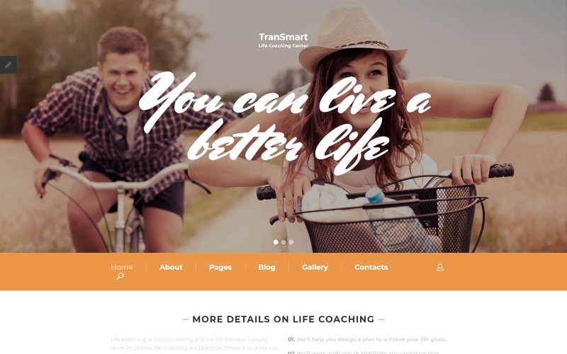 Modello Joomla reattivo per Life Coach