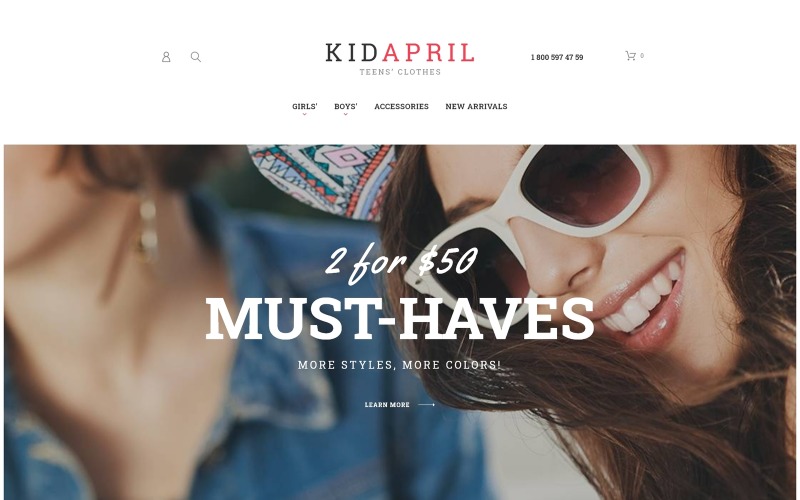 одежда для подростков и модная тема magento