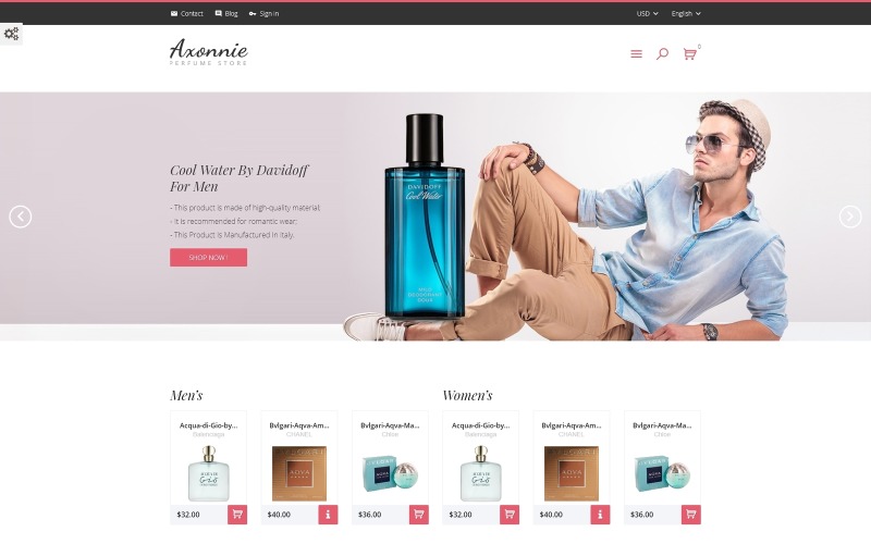 Axonnie - Perfume Store Motyw PrestaShop