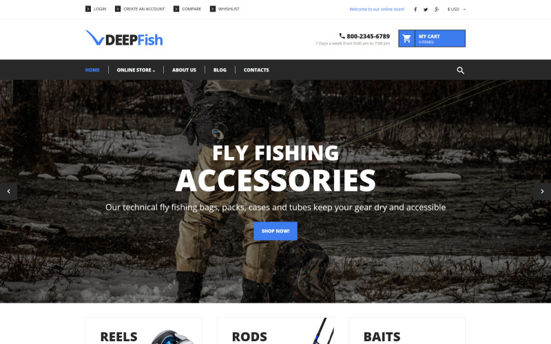 шаблон fishing virtuemart