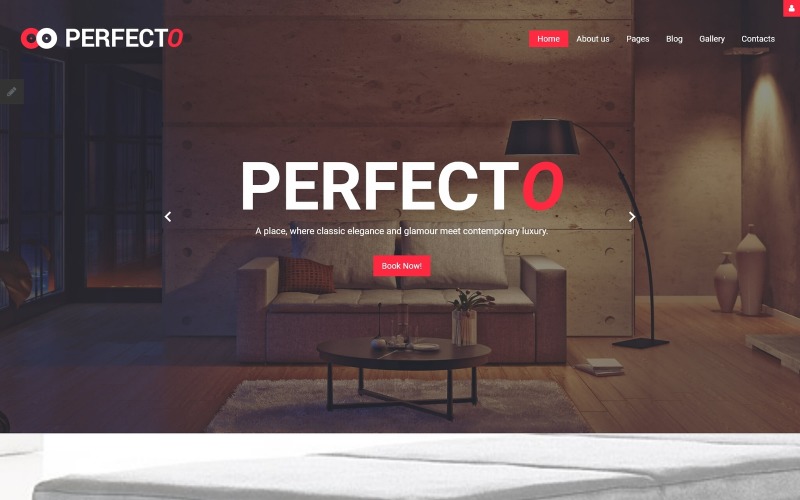 Perfecto - адаптивний шаблон Joomla для розкішних готелів