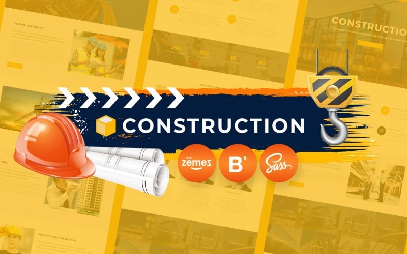 Construction Company HTML5 Website Template