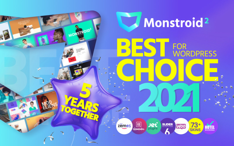 Monstroid2 - Çok Amaçlı Modüler WordPress Elementor Teması