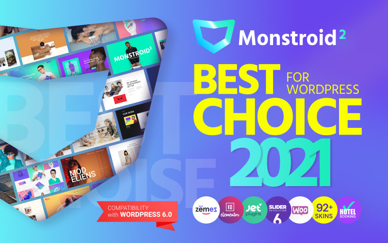 Monstroid2 — многоцелевая модульная тема WordPress Elementor