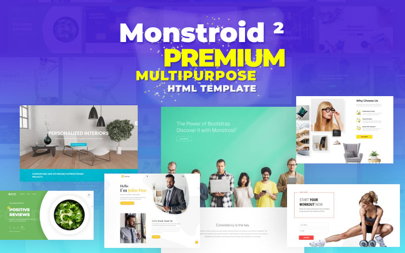Monstroid2 - uniwersalny szablon strony internetowej HTML5 Premium