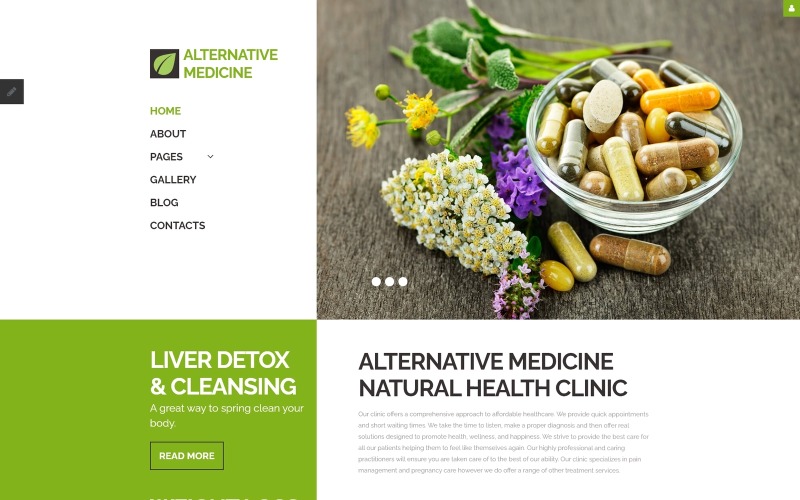 Alternativ medicinklinik Responsiv Joomla-mall