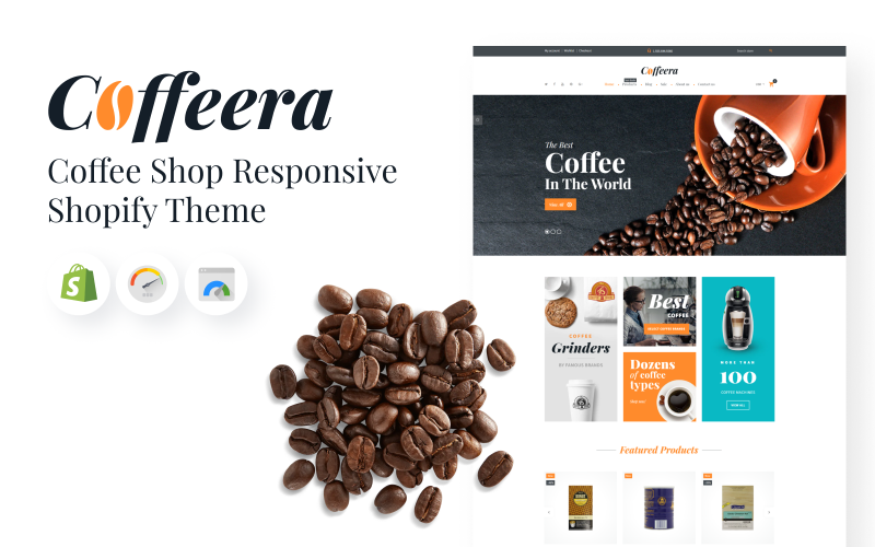 Coffee Shop Responsive Theme Shopify