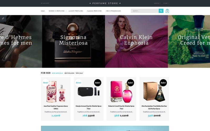 Cosmetics Store Responsive OpenCart Template