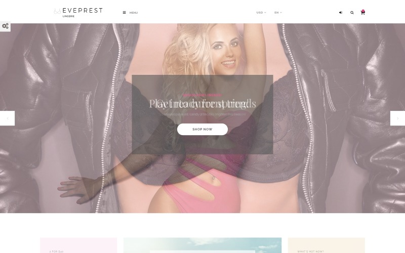Eveprest - Fehérnemű PrestaShop téma