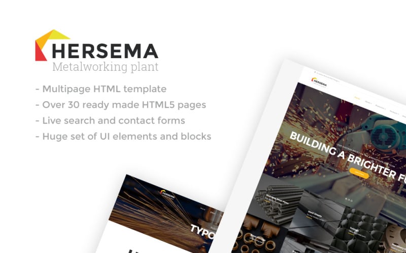 Hersema - Factory Multipage Website Template