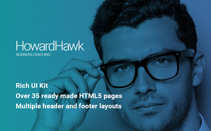 HowardHawk - Шаблон веб-сайту для багатосторінкового коучингу