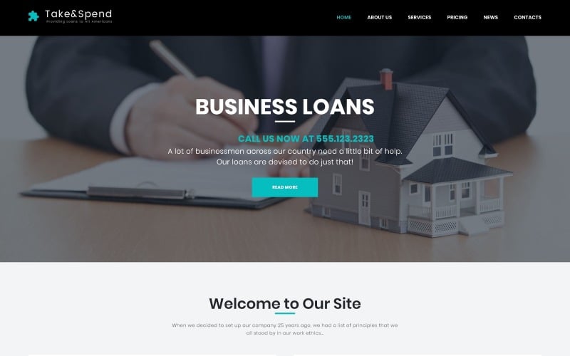 Take & Spend - Kredite und Hypotheken Business WordPress Theme