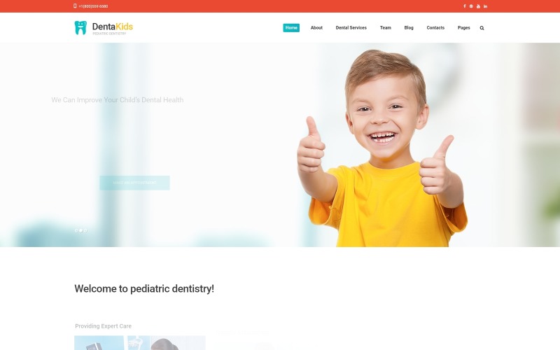 DentaKids webbplatsmall